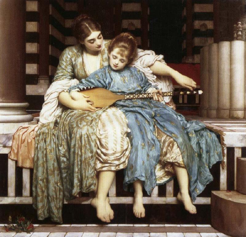 Lord Frederic Leighton The Muisc Lesson France oil painting art